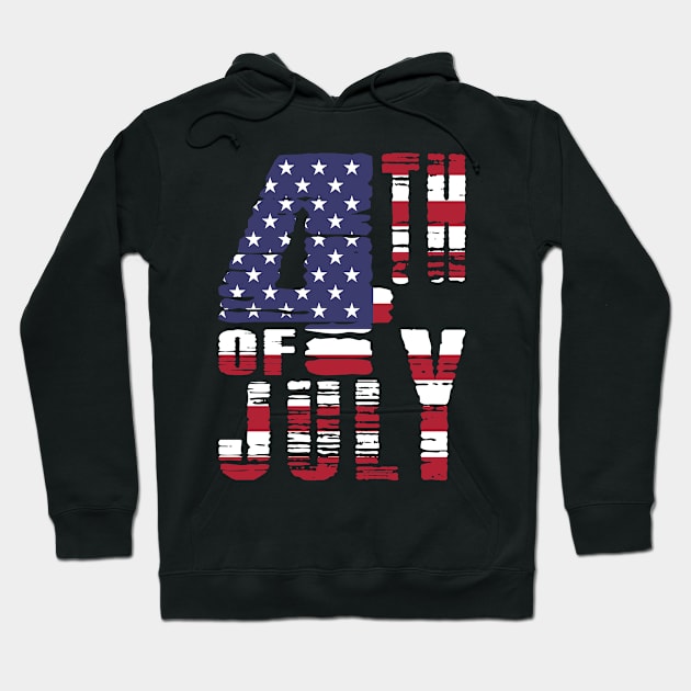 4th of july Hoodie by TarikStore